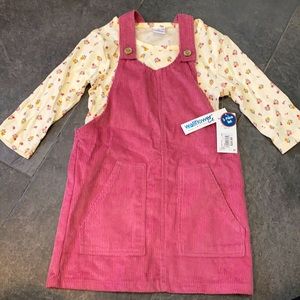 NWT Toddler Girl Corduroy Jumper Set